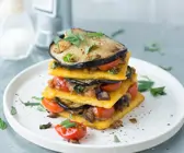 Lasagne aus Polenta und Auberginen