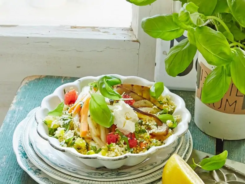 Couscous mit Gemüse und Feta