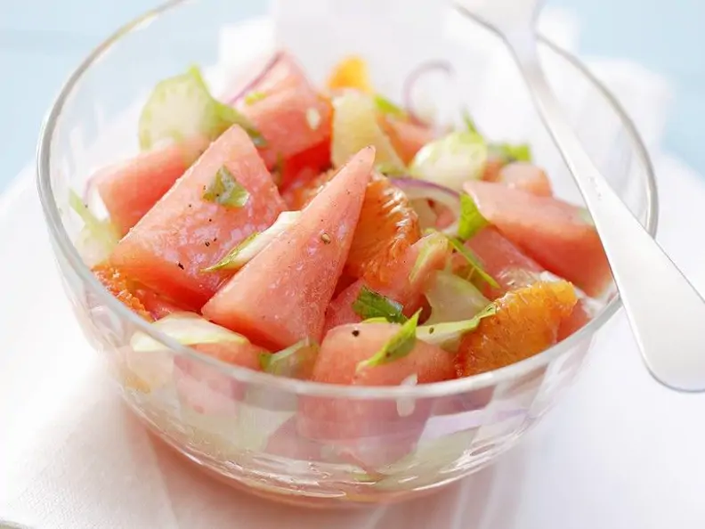 Wassermelonen-Orangen-Salat