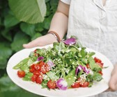Rucola-Kressesalat mit Holunder