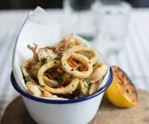 Frittierte Calamari