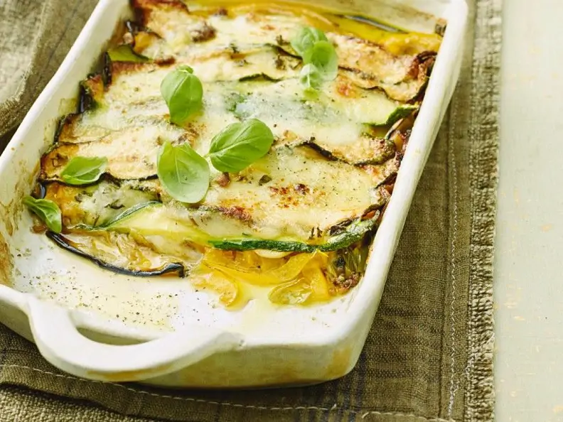 Gemüsegratin mit Mozzarella