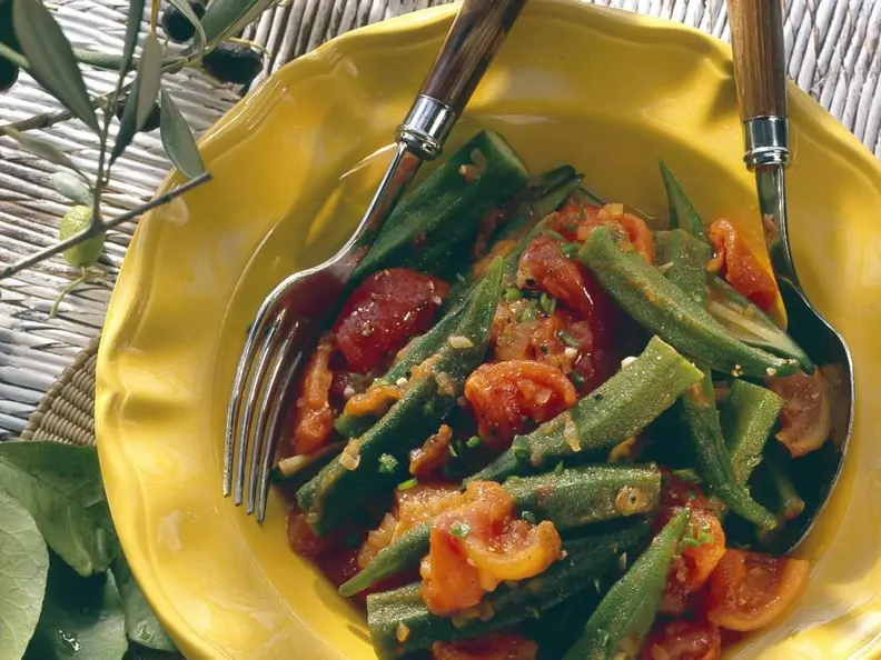 Okra-Tomatengemüse
