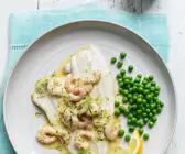 Scholle mit Shrimpsbutter