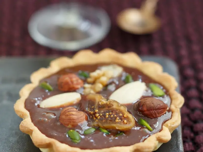 Nuss-Feigen-Schoko-Tarteletts