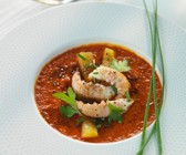 Langostinos in Tomatensauce
