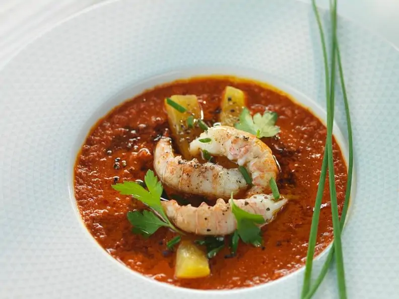 Langostinos in Tomatensauce