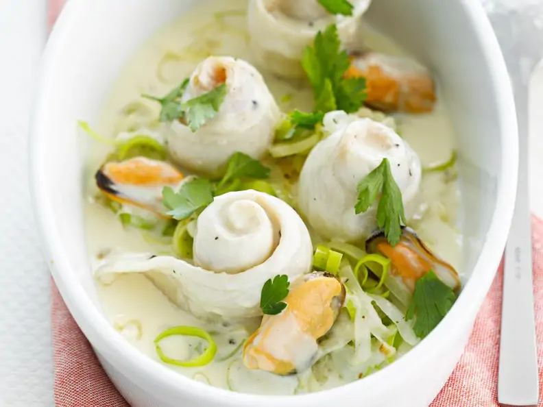 Seezunge und Muscheln in Biersauce