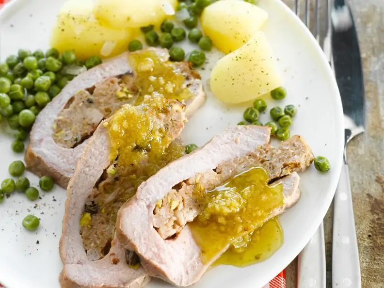 Gefüllter Kalbsbraten