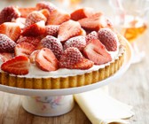Schnelle Erdbeertarte