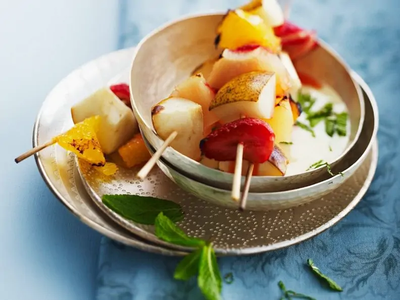 Obstspieße vom Grill