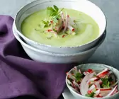 Scharfe Erbsensuppe