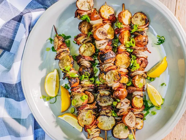 Kartoffel-Speck-Spieße vom Grill