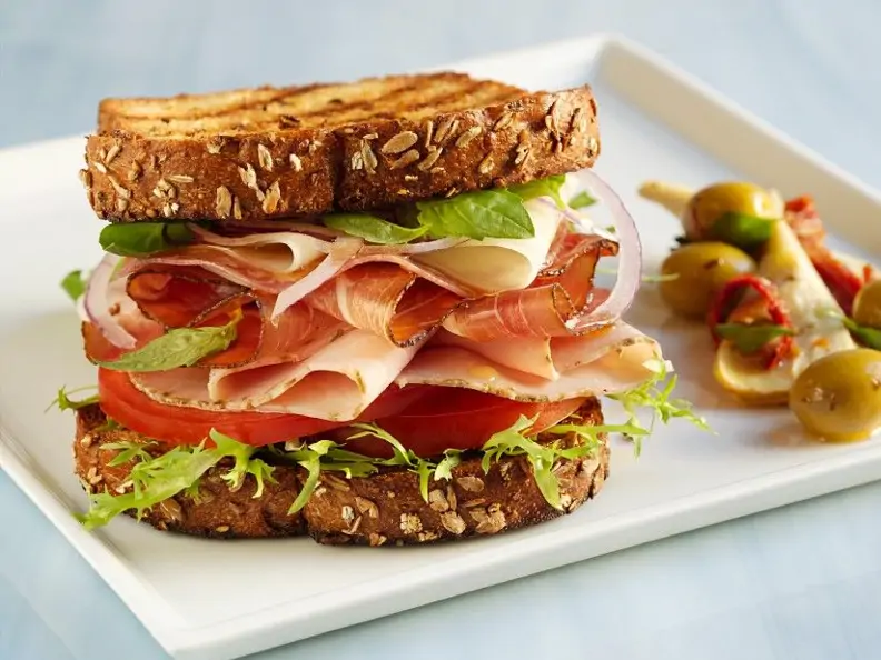 Käse-Schinken-Sandwich