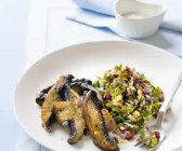 Knoblauchpilze mit Reissalat