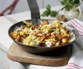 Gebratene Spätzle mit Pfifferlingen