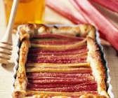 Tarte mit Rharbarber und Honig