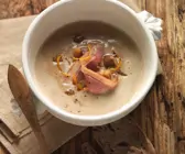 Maronisuppe mit Ente
