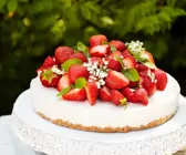 Erdbeertorte mit Frischkäse