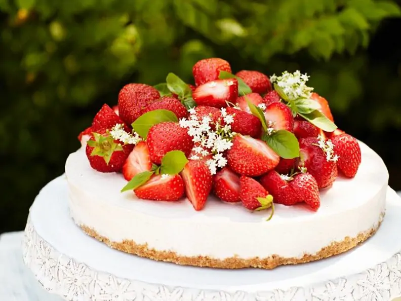 Erdbeertorte mit Frischkäse