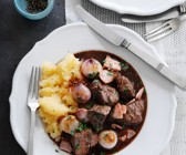 Rinderragout mit Kartoffelbrei