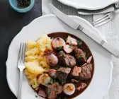 Rinderragout mit Kartoffelbrei