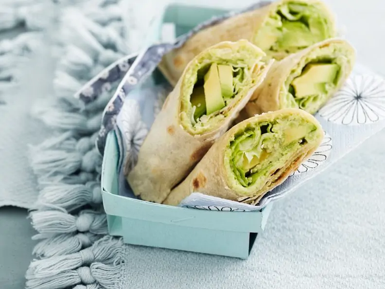 Avocado-Bohnen-Wraps