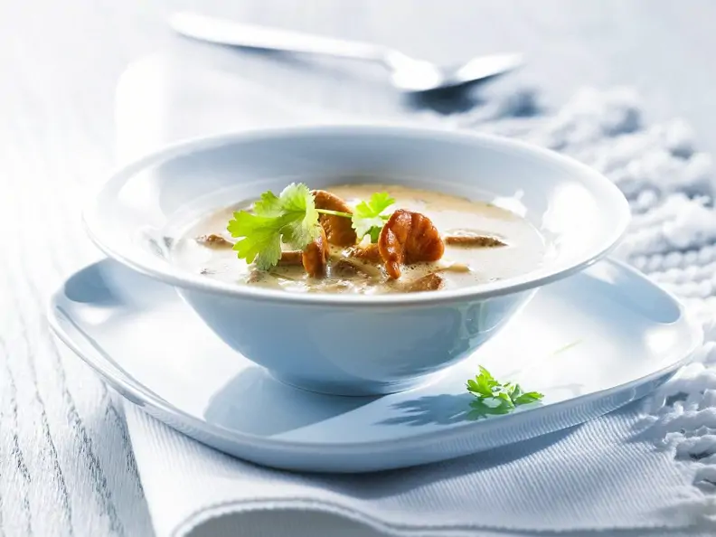 Cremige Pfifferlingssuppe