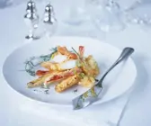 Frittierte Meeresfrüchte