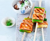 Lachsspieße mit Teriyakisoße