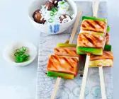 Lachsspieße mit Teriyakisoße