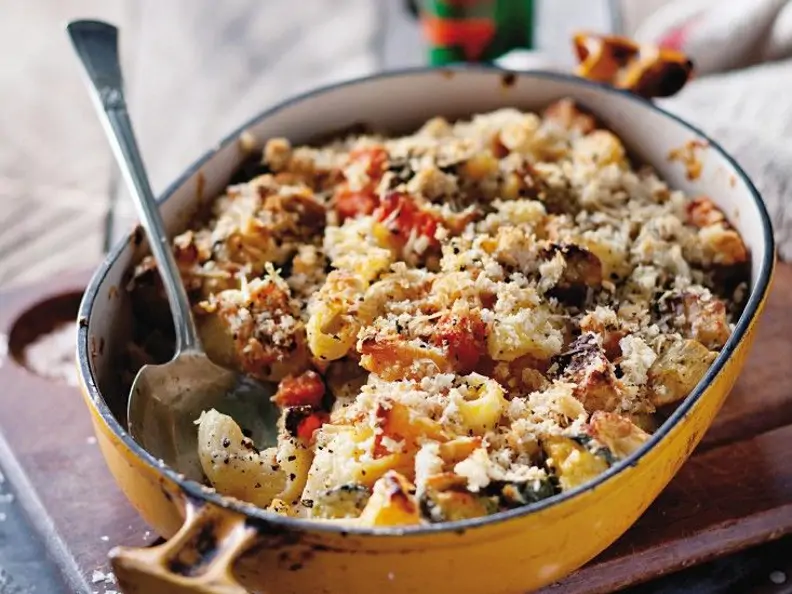 Nudelgratin mit Gemüse