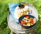 Gebackenes Gemüse mit Halloumi