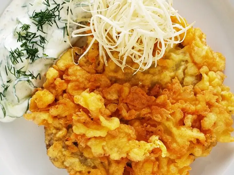 Rindfleisch im Backteig frittiert