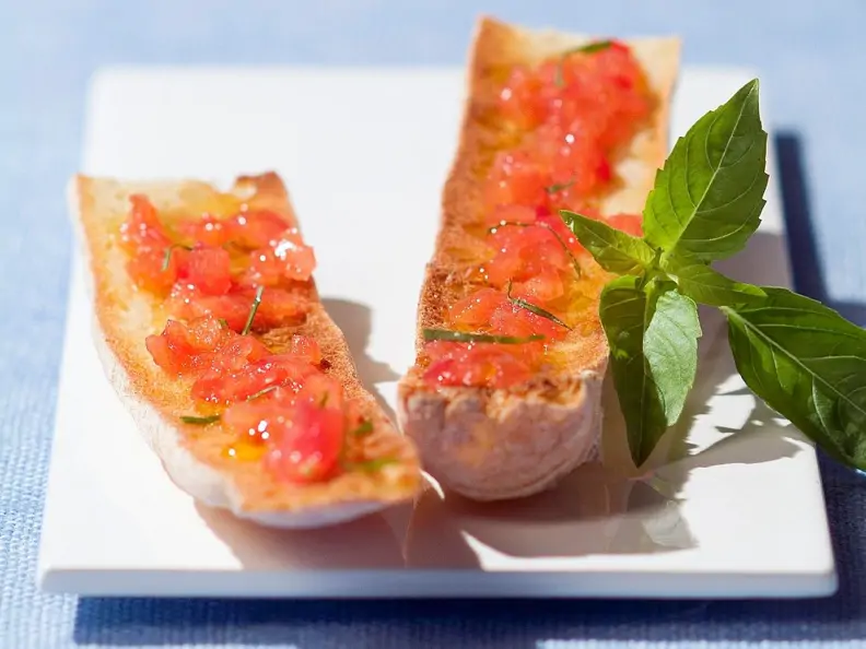 Gegrillte Bruschetta