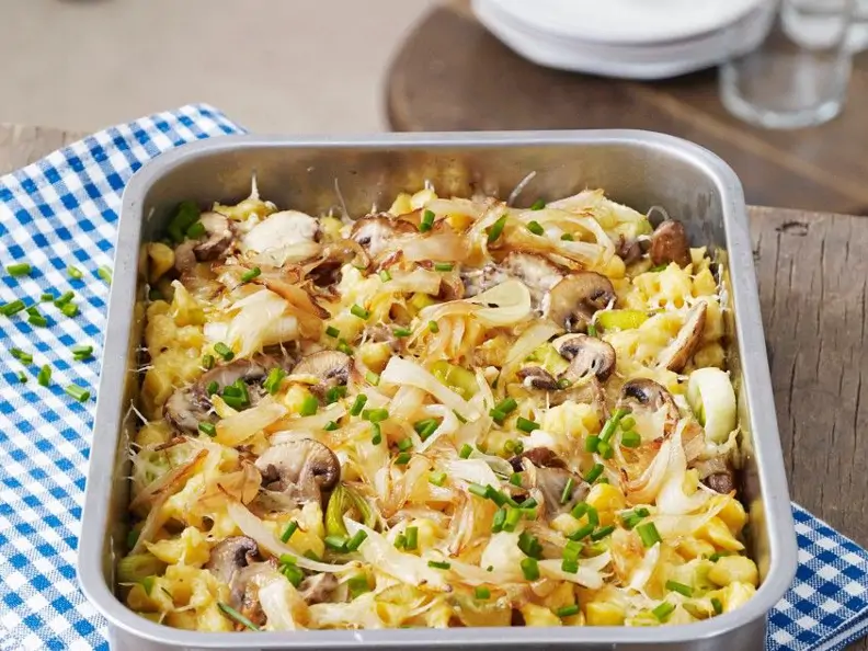 Spätzle mit Pilzen