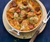 Deftige Hähnchen-Paella