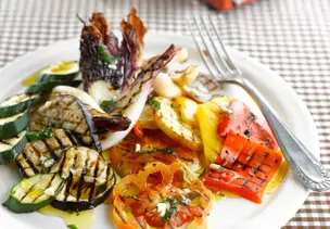 Salat aus Grillgemüse