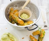 Gebackene Zucchini mit Dip