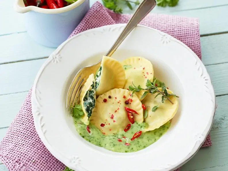 Spinat-Ricotta-Ravioli