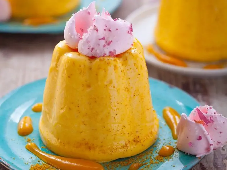 Mangocreme mit Kurkuma