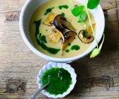 Kartoffelsuppe mit Pilzen