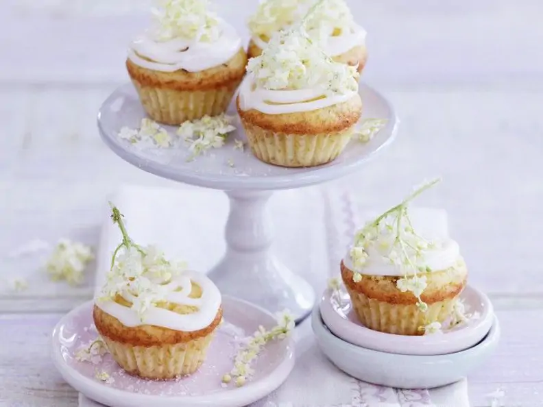 Muffin mit Holunderblüten