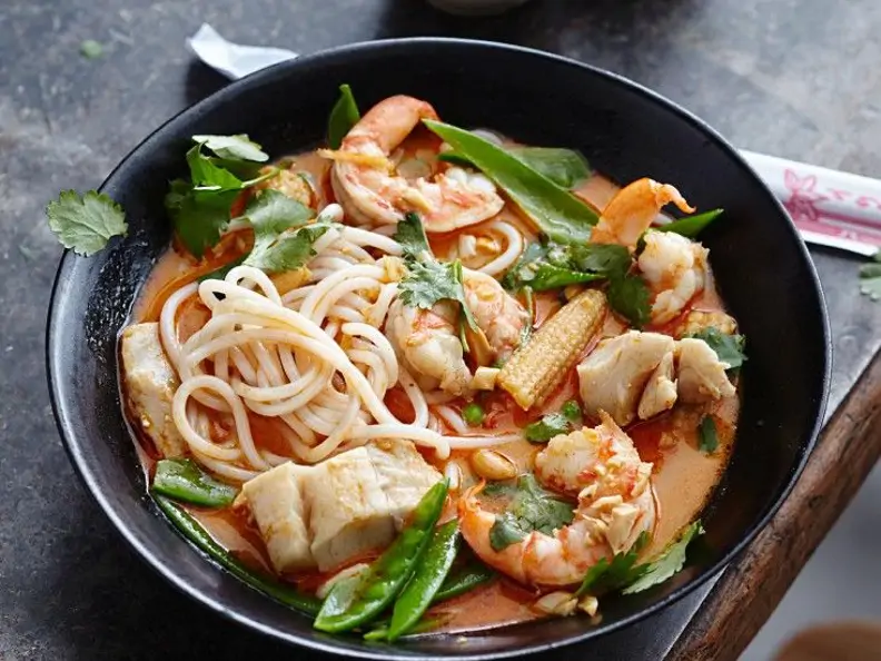 Meeresfrüchte-Laksa