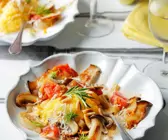 Polentaklößchen mit Pilzen