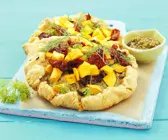 Tarte mit Kürbis und getrockneten Tomaten