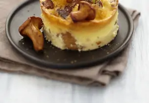 Flan mit Pfifferlingen
