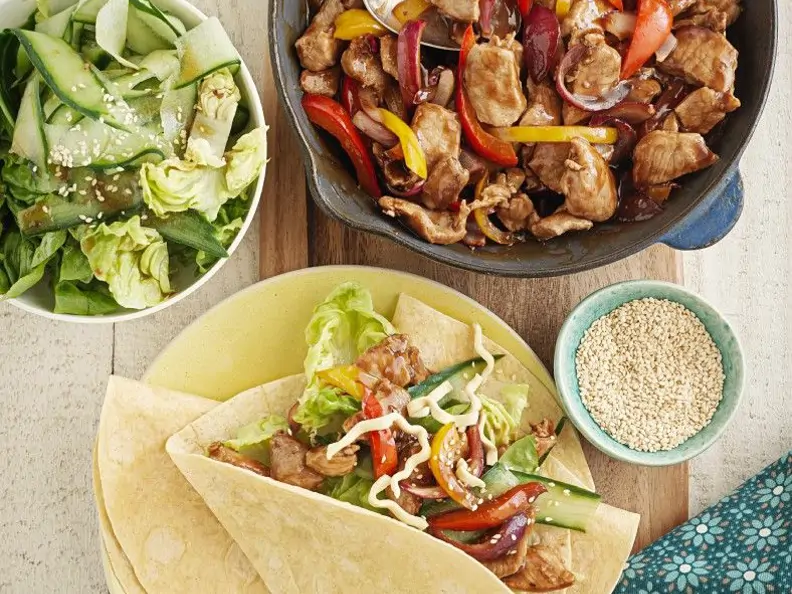 Gefüllte Tortillas