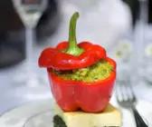 Gefüllte Paprika mit Polenta