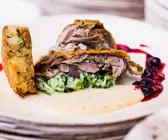 Gewürfelter Scheinebraten